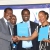 Kenya Power MD & CEO, Dr. Ben Chumo (left), Eng. Vincent Komu and Pauline Wambui of Etrade Company Ltd. 